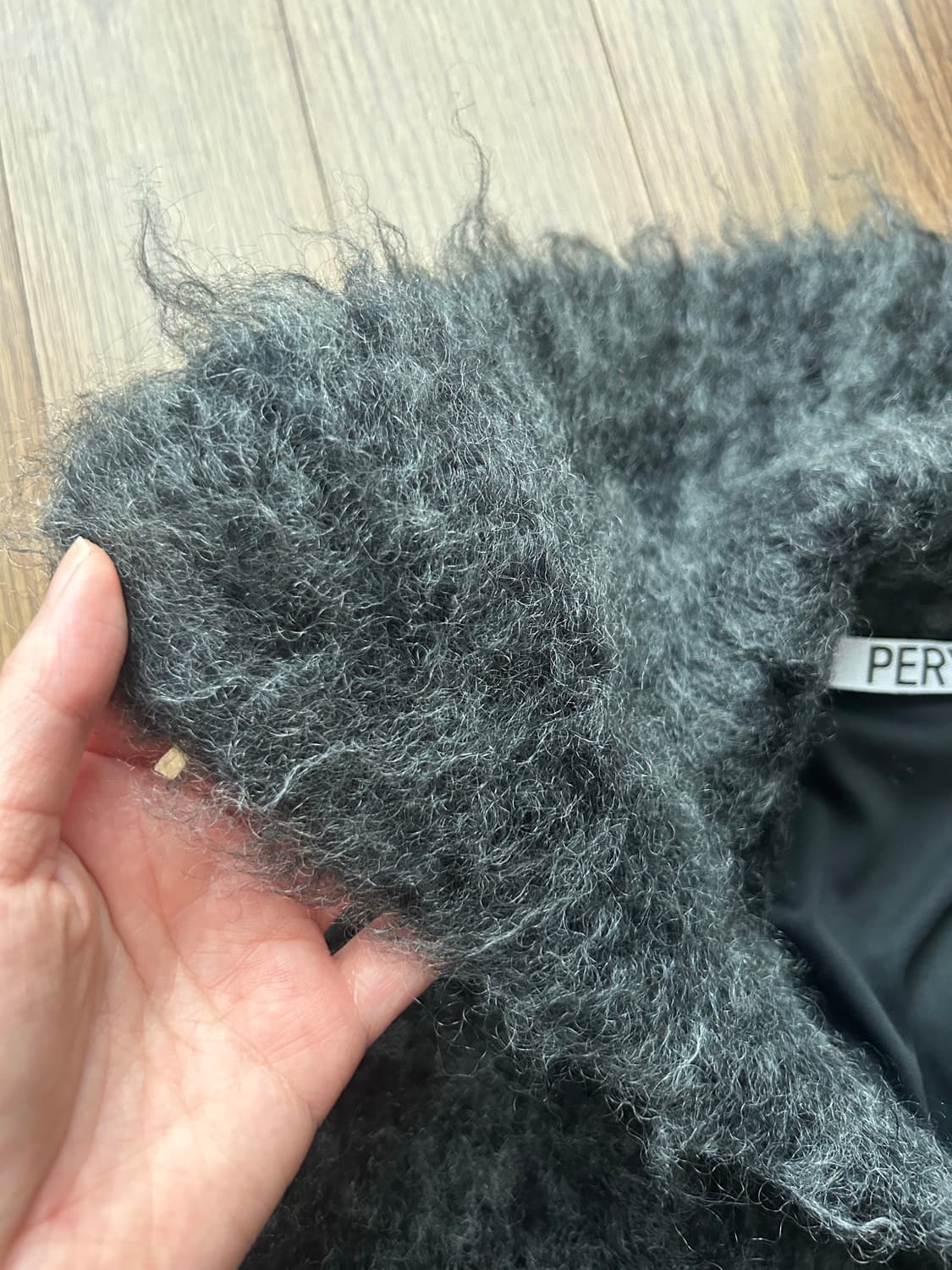 💕에크루💕퍼벌즈PERVERZE 모헤어 롱가디건 상품이미지3