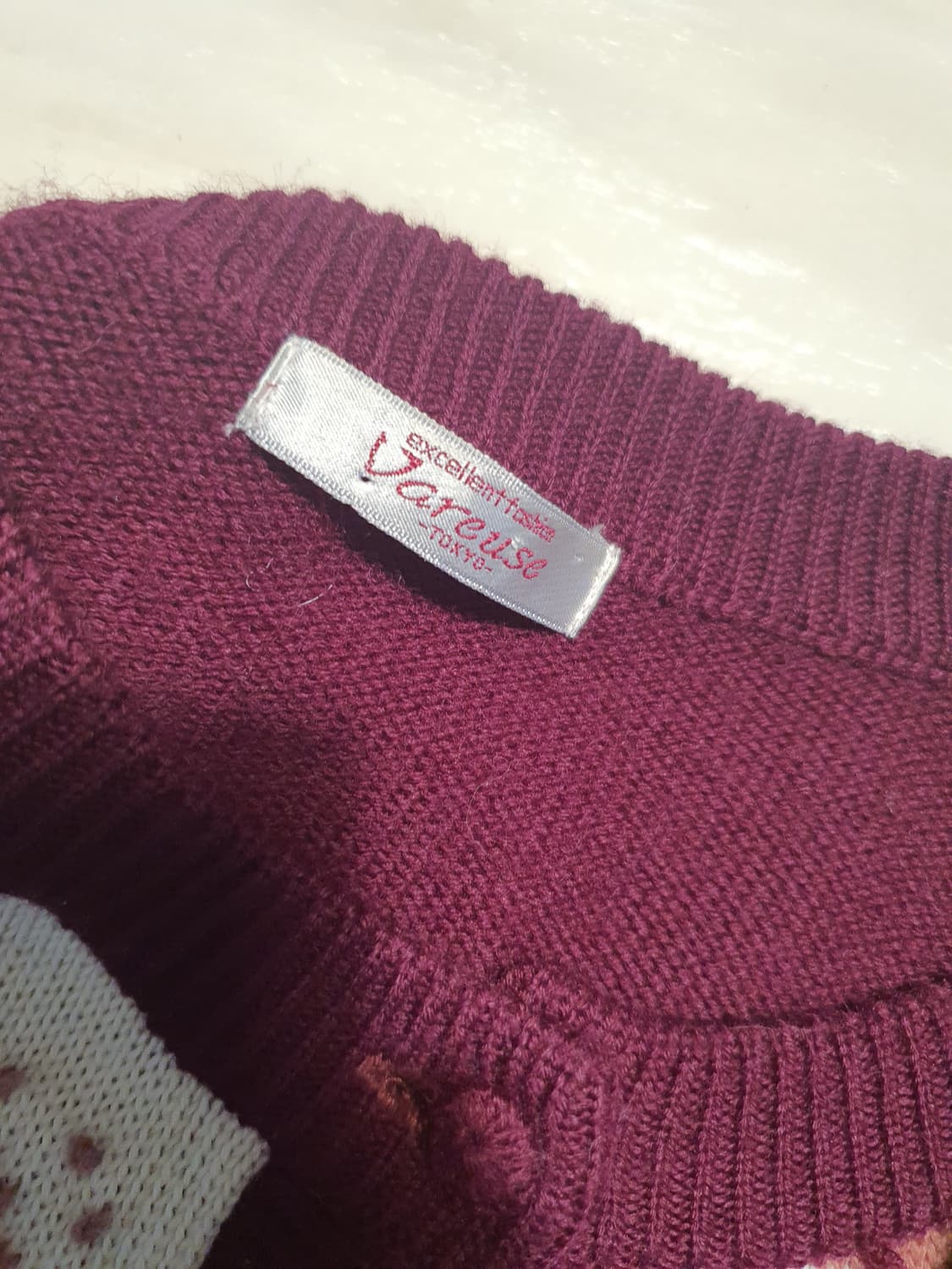 [모리걸] 빈티지 플라워 자수 가디건 일본빈티지 상품이미지4