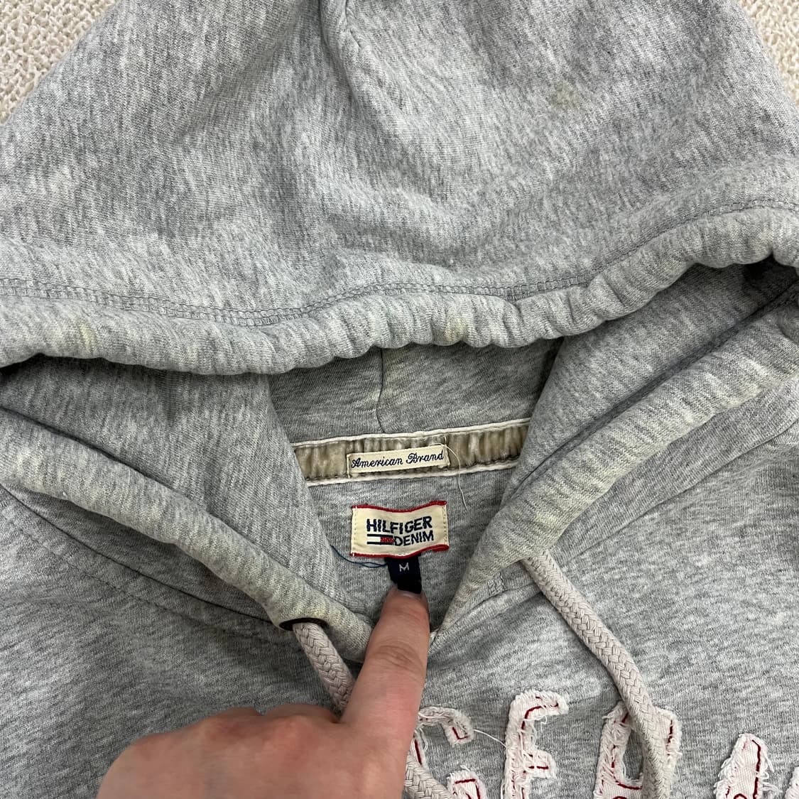 M 타미힐피거 긴팔 후드 티셔츠 0219M 상품이미지2