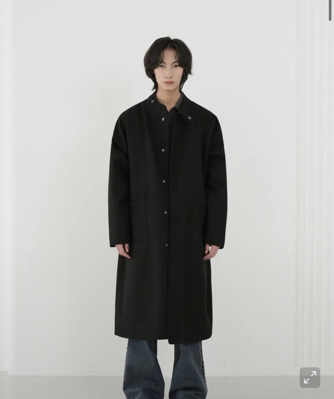 [L] 와르 울 롱 봄버 코트 상품이미지1