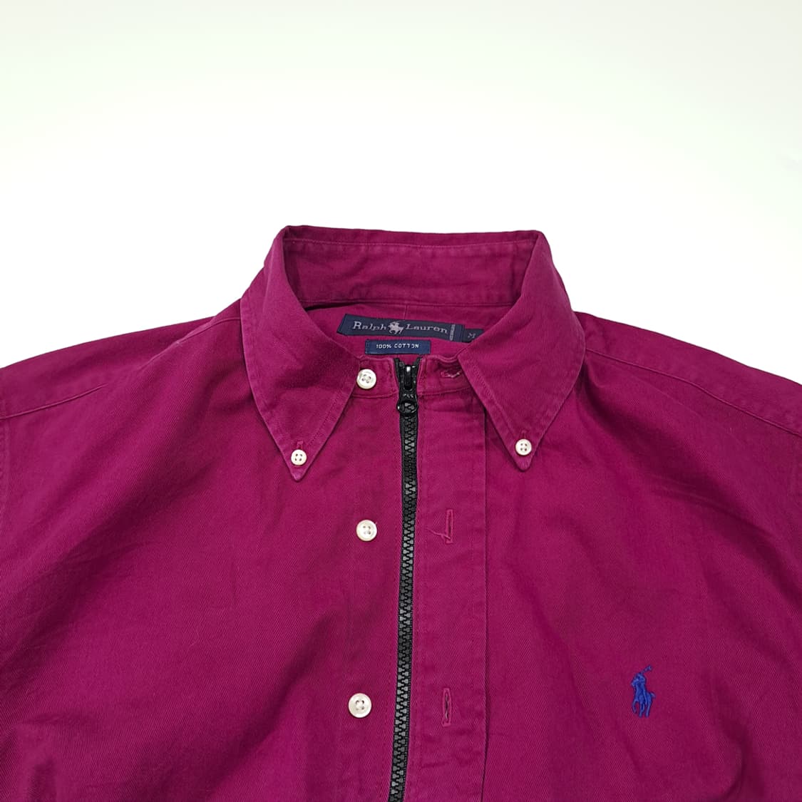 CL789 FREE 폴로 90s 말레이시아판 퍼플 리메이크 크롭 집업  상품이미지2