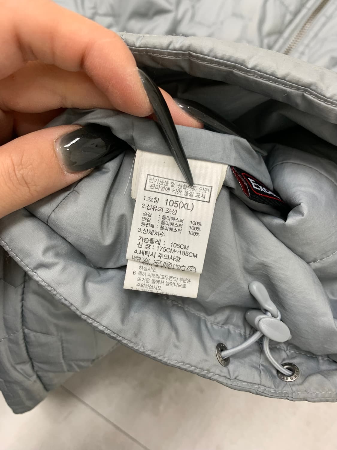 노스페이스 그레이 경량패딩 #237 상품이미지6