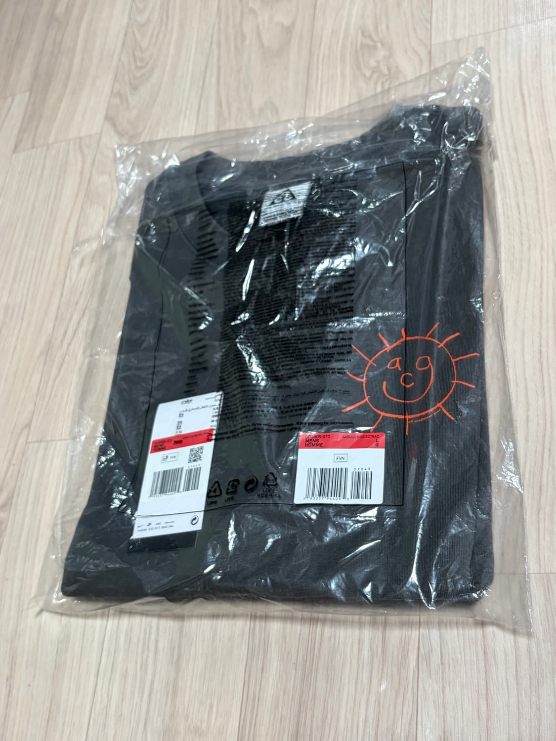 [L] 나이키 ACG 선샤인 반팔 티셔츠 차콜 다크 그레이 상품이미지6