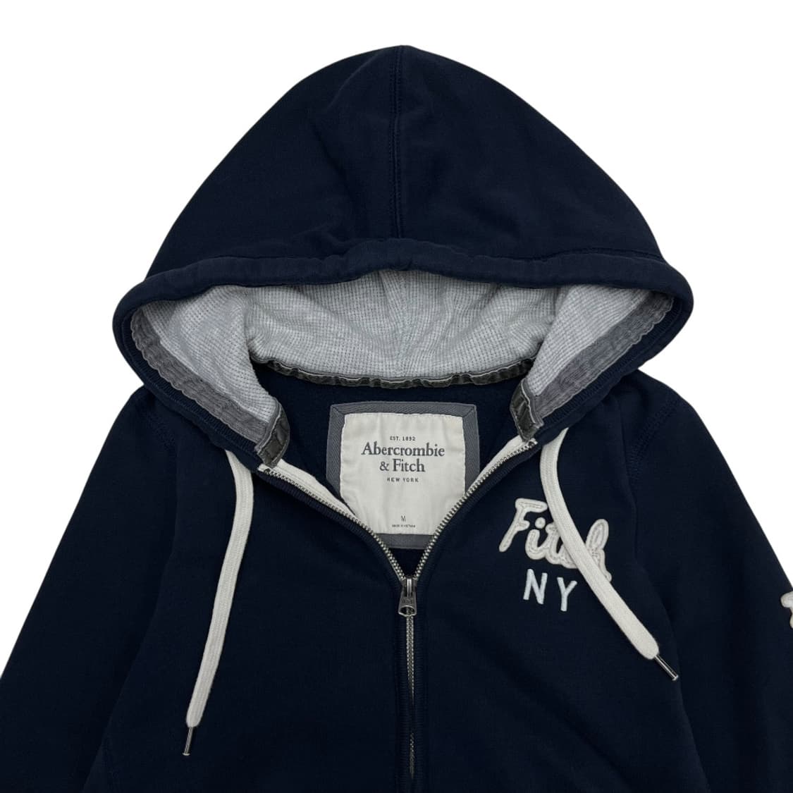 아베크롬비 사이드로고 네이비 후드집업 M 상품이미지4