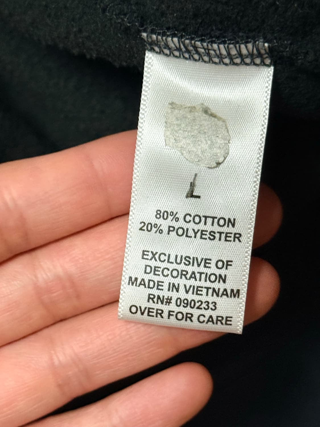 이센셜 맨투맨 블랙 L 상품이미지5