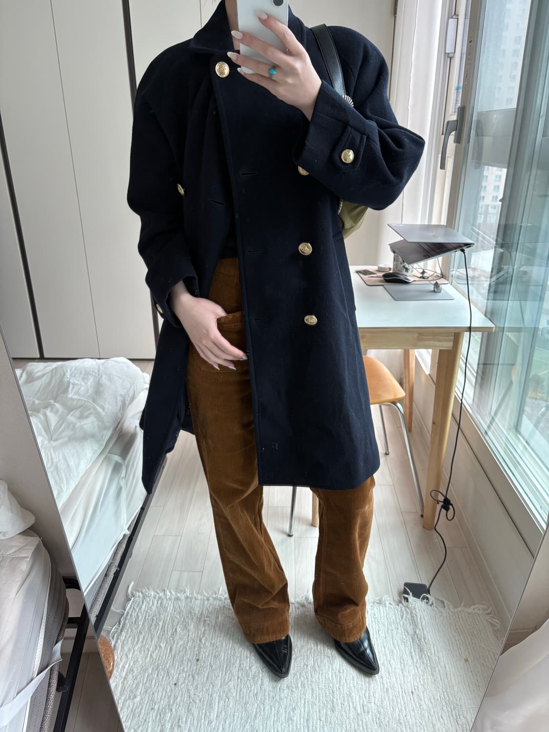 Gold Button Uniform Coat 상품이미지2