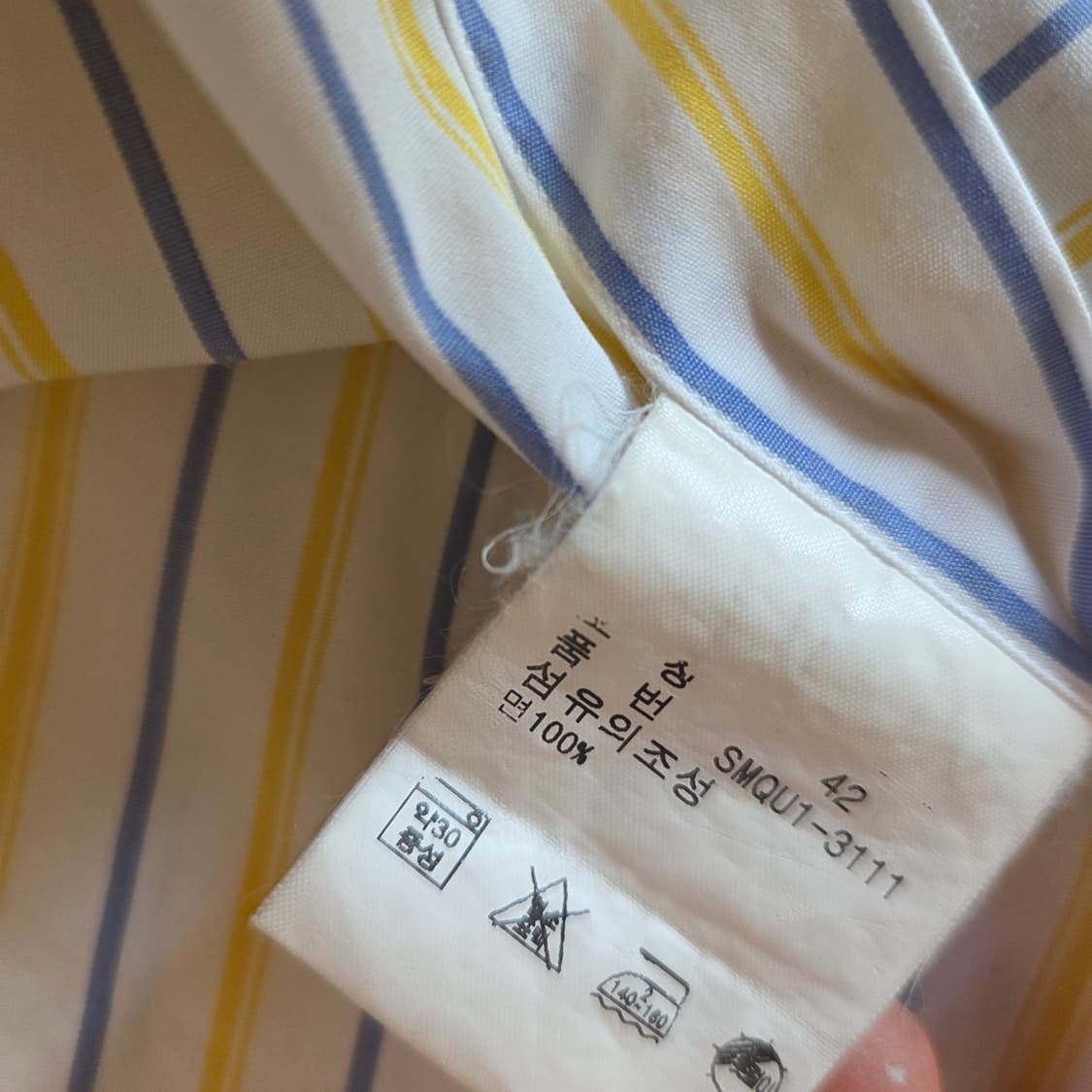 폴로 랄프로렌 커스텀핏 스트라이프 반팔 셔츠 상품이미지5