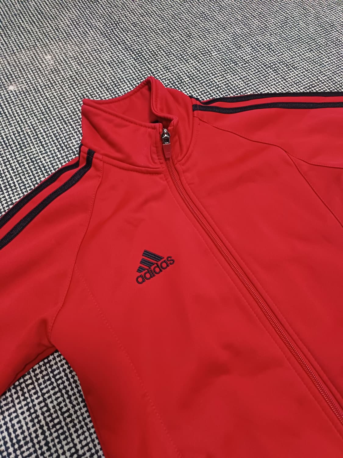 아디다스 레드 컬러 트랙탑 (저지)-초등저학년용 상품이미지5