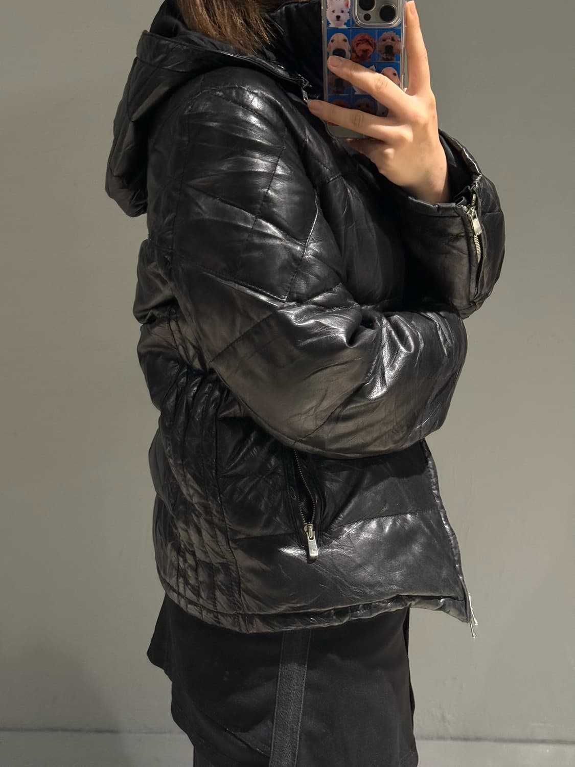 quilting detail real leather padding 상품이미지7