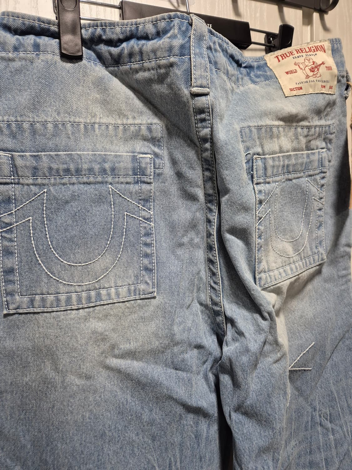 (타임세일)(새상품)트루릴리젼 워싱 연청 데님 팬츠L 상품이미지9