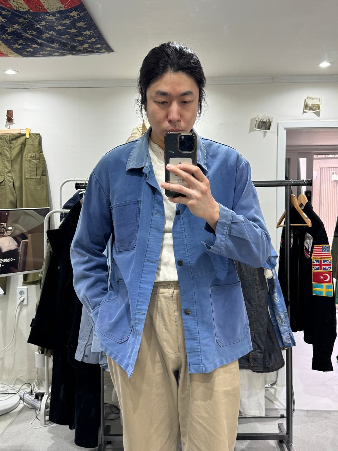 빈티지 몰스킨 프렌치 워크 자켓 상품이미지9