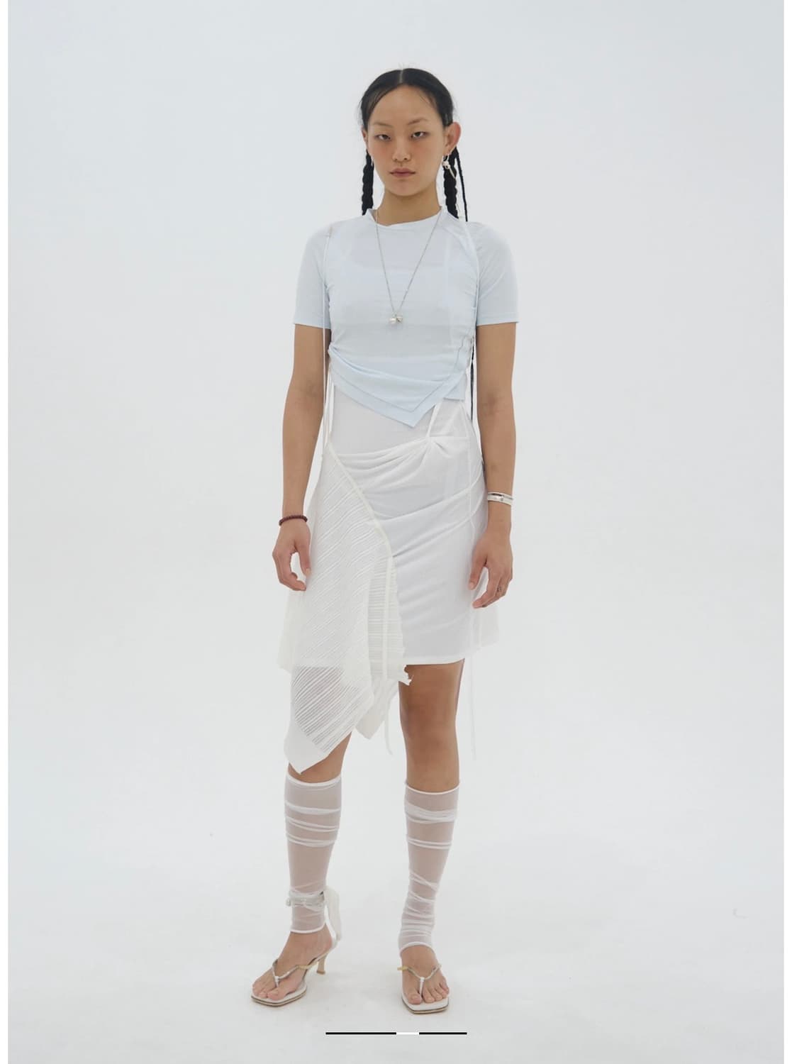 Hyein seo Hemstitch Crop Top 상품이미지1