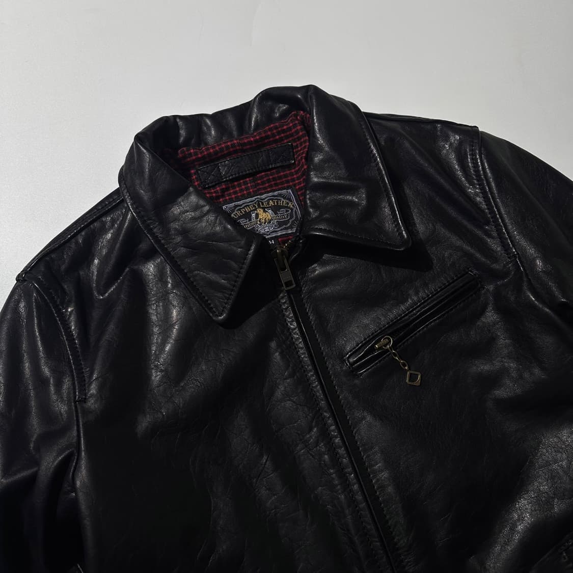 Curphey Leather 홀스하이드 레더 싱글 자켓 상품이미지3