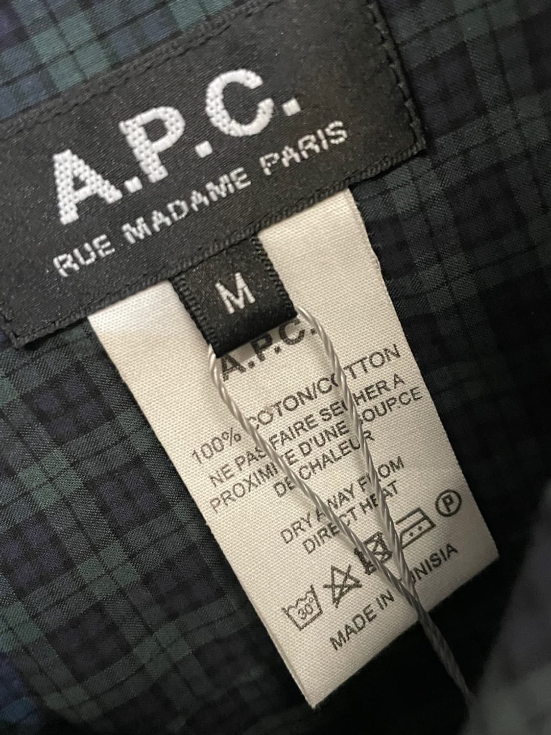 아페쎄 타탄 체크 셔츠 상품이미지4