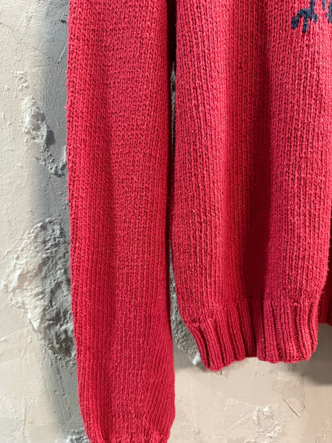 폴로 랄프로렌 이글 로고 핸드니트 스웨터 레드 M 상품이미지2