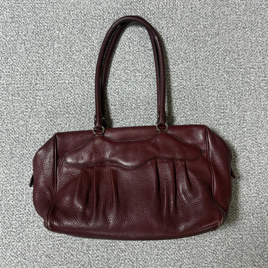 페레가모 간치니 숄더백 버건디 상품이미지2