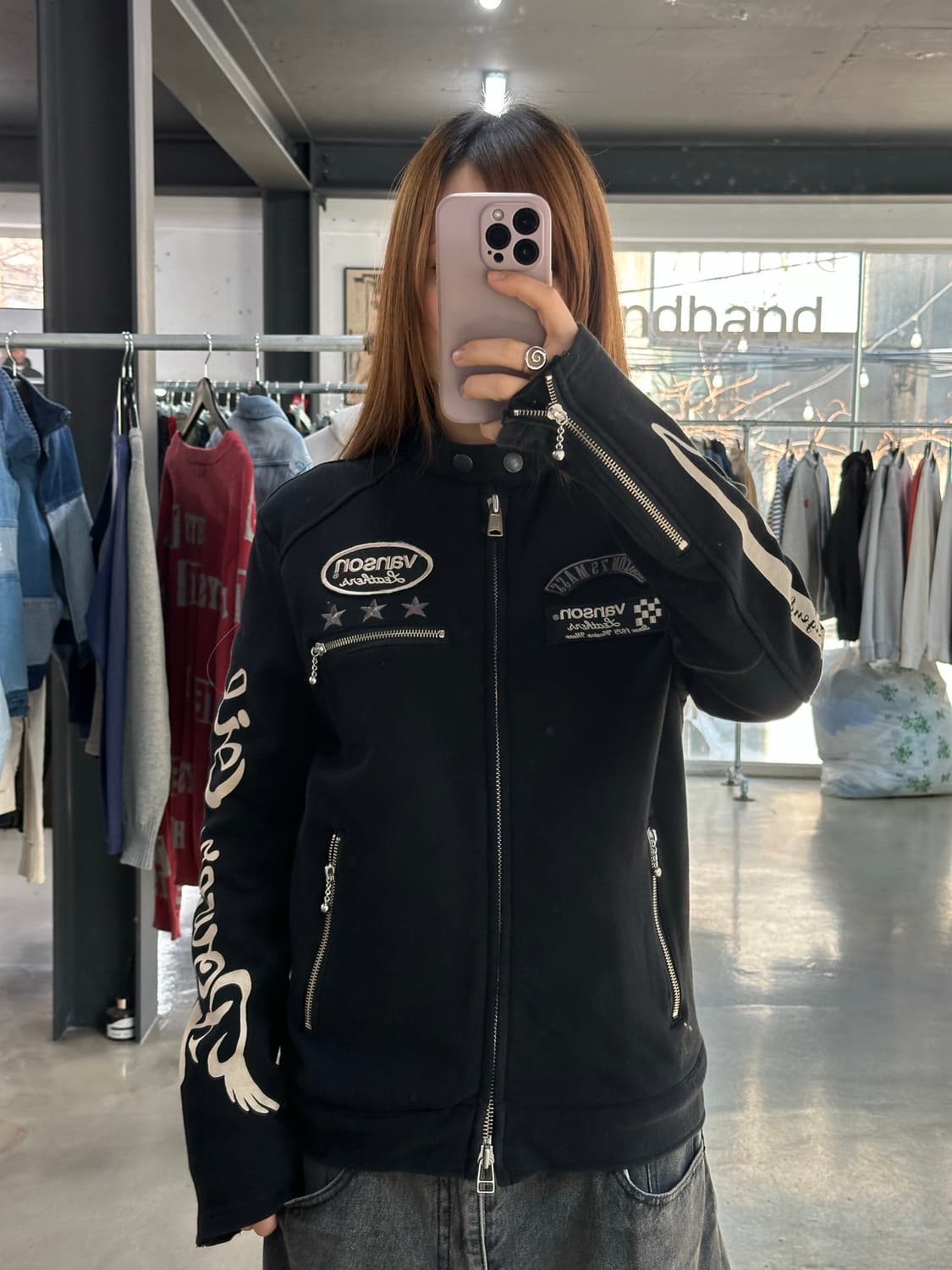 벤슨 넥버클 스타 스웻투웨이 라이더자켓 상품이미지5