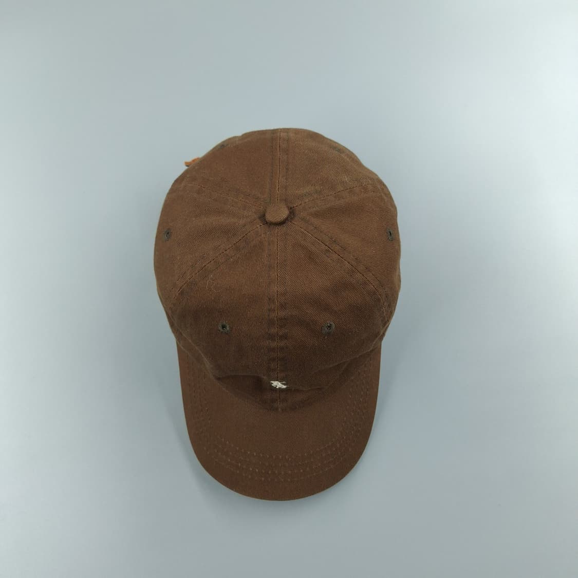 폴로랄프로렌 두산 00s 브라운 화이트포니 레더스트랩 코튼 볼캡 야구모자 상품이미지4