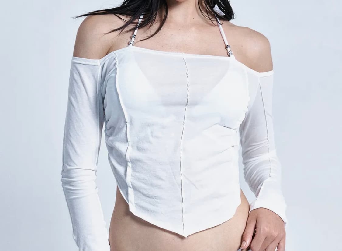 플노팔 New Kylie Off-Shoulder Shirring Top 상품이미지1