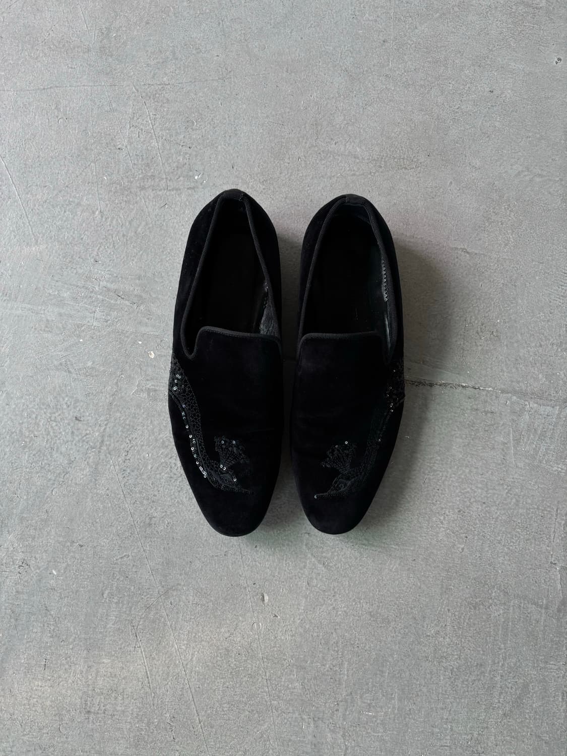 알렉산더 맥퀸 벨벳 스펭클 로퍼 상품이미지8