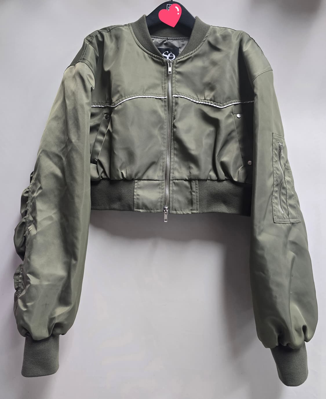 서로 오프닝 크롭 숏 항공점퍼 상품이미지3