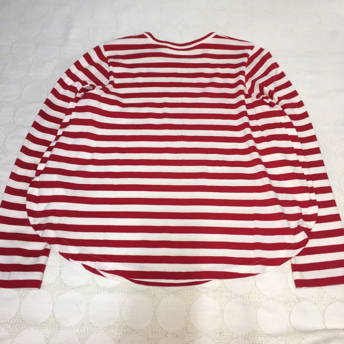 comme des garçons 레드 스트라이프 긴팔 상품이미지4