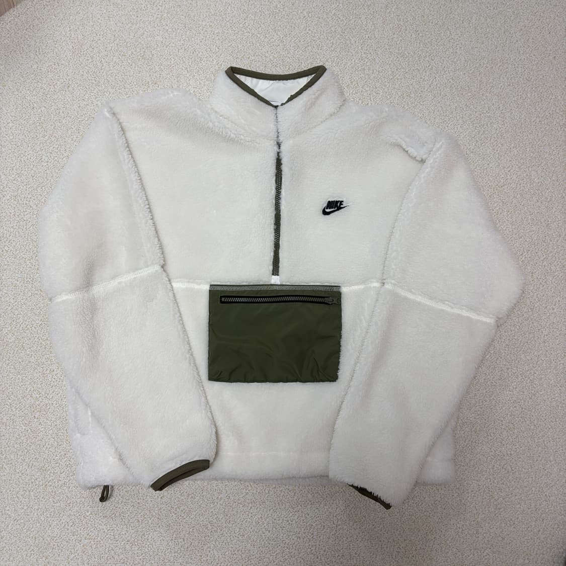 나이키 크림 하이넥 반집업 후리스 L 상품이미지1