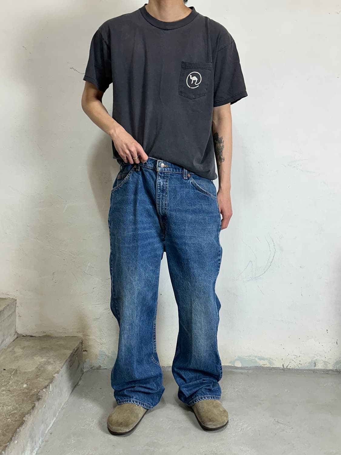 90's USA 빈티지 리바이스 517 오렌지탭 부츠컷 상품이미지4