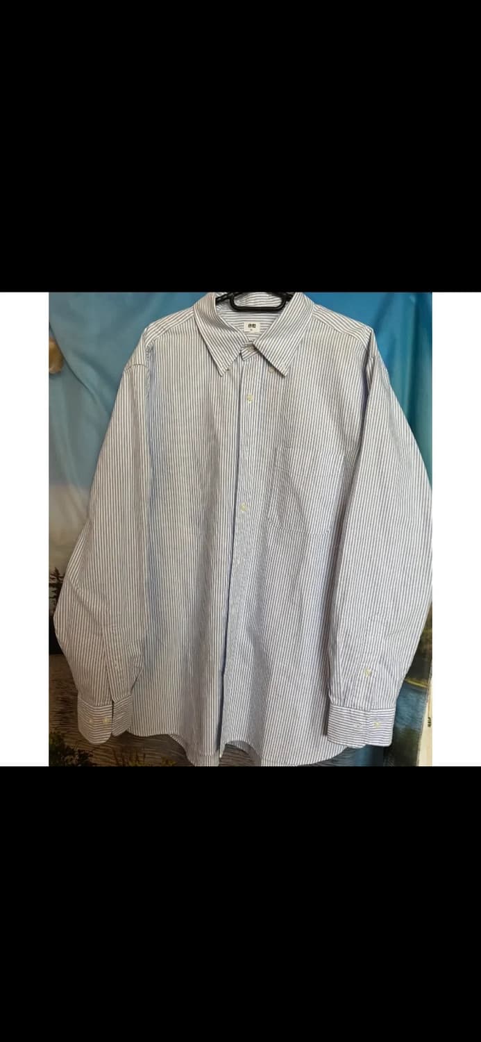 유니클로 스트라이프 셔츠 상품이미지1