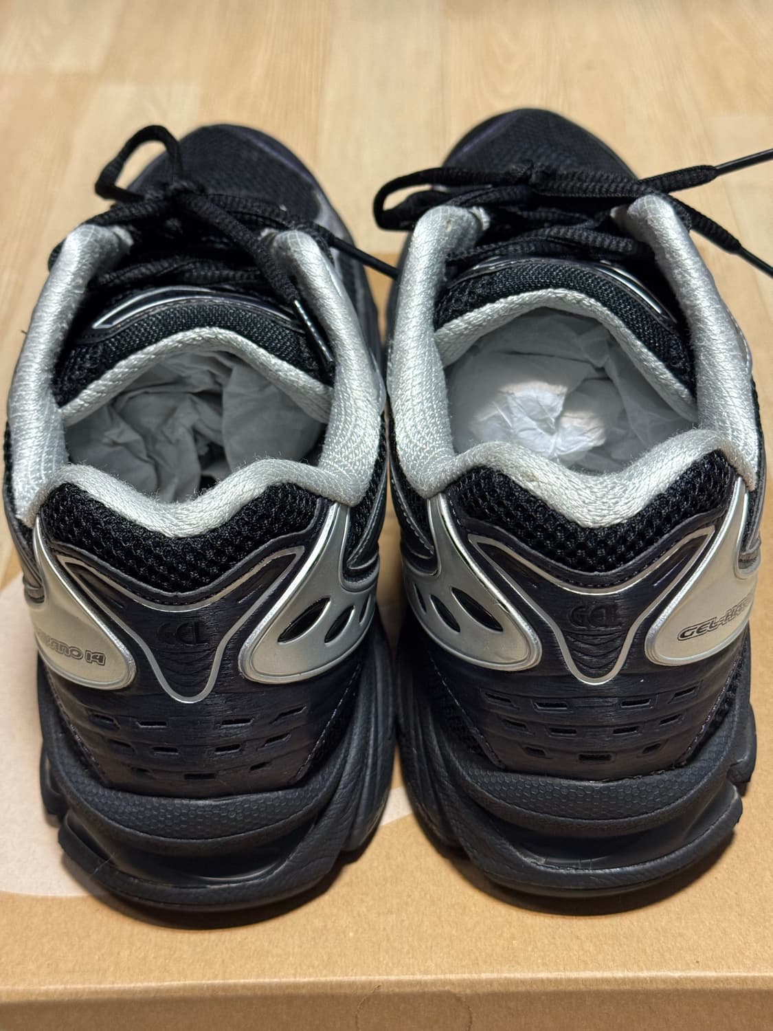 아식스 언더마이카 젤 카야노 14 블랙 퓨어 실버 상품이미지8