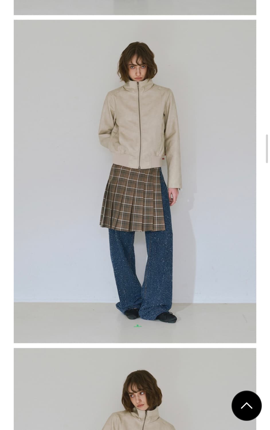 밀로 우먼 리브드 레더 워크 자켓 상품이미지3