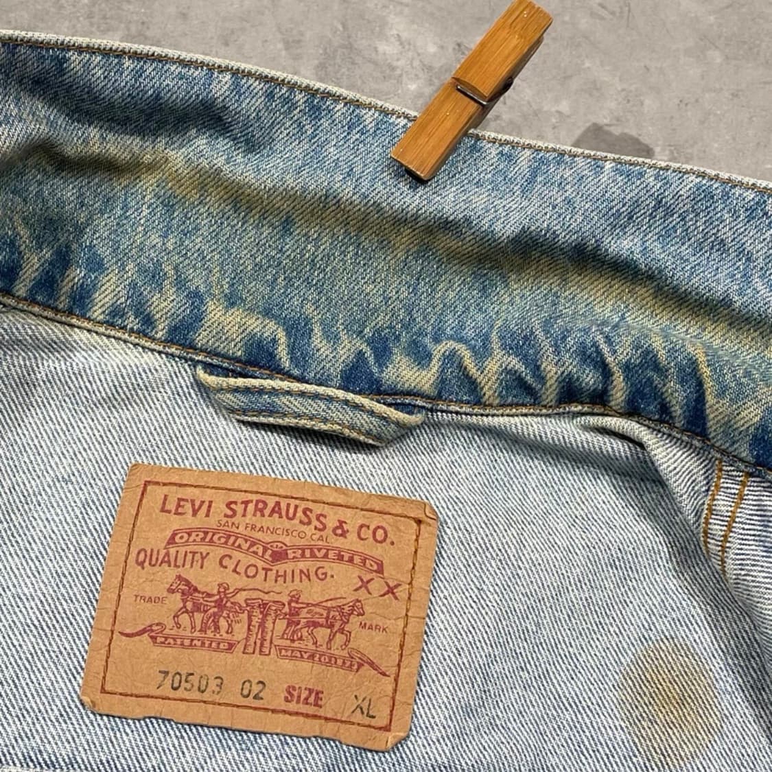 Levi‘s 90s 튀니지산 오리지널 70503-0210 Type-3  상품이미지7