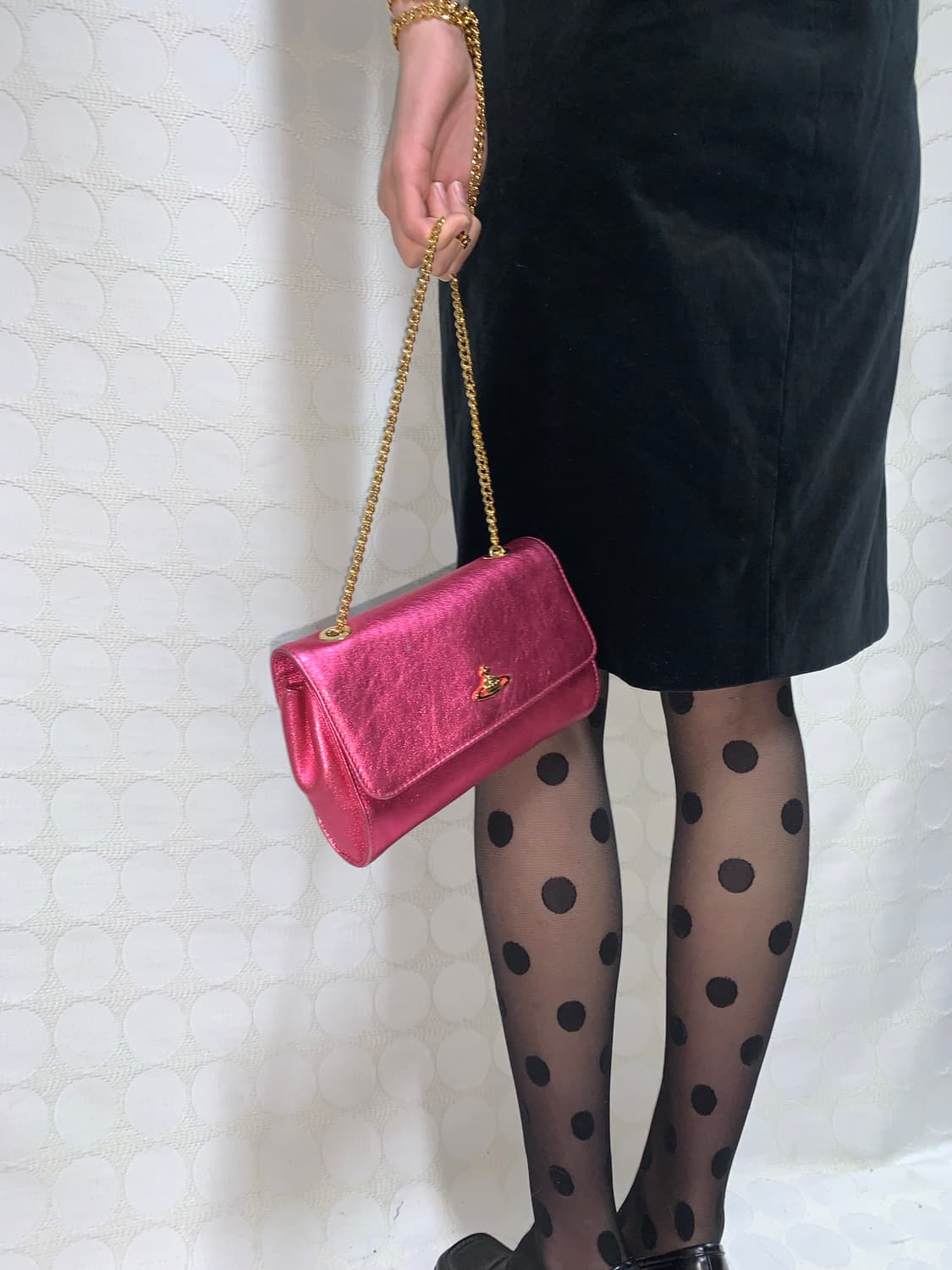 vivienne westwood 핑크 Y2K 체인 백 상품이미지1