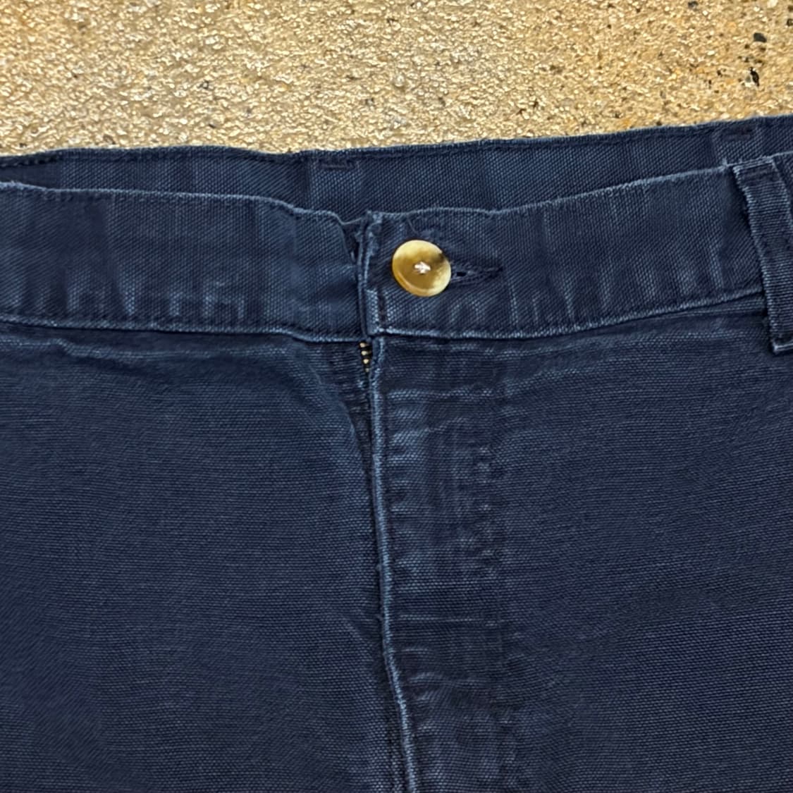 00s USA 빈티지 칼하트 샌드스톤 싱글니 더블니 워크팬츠 상품이미지4