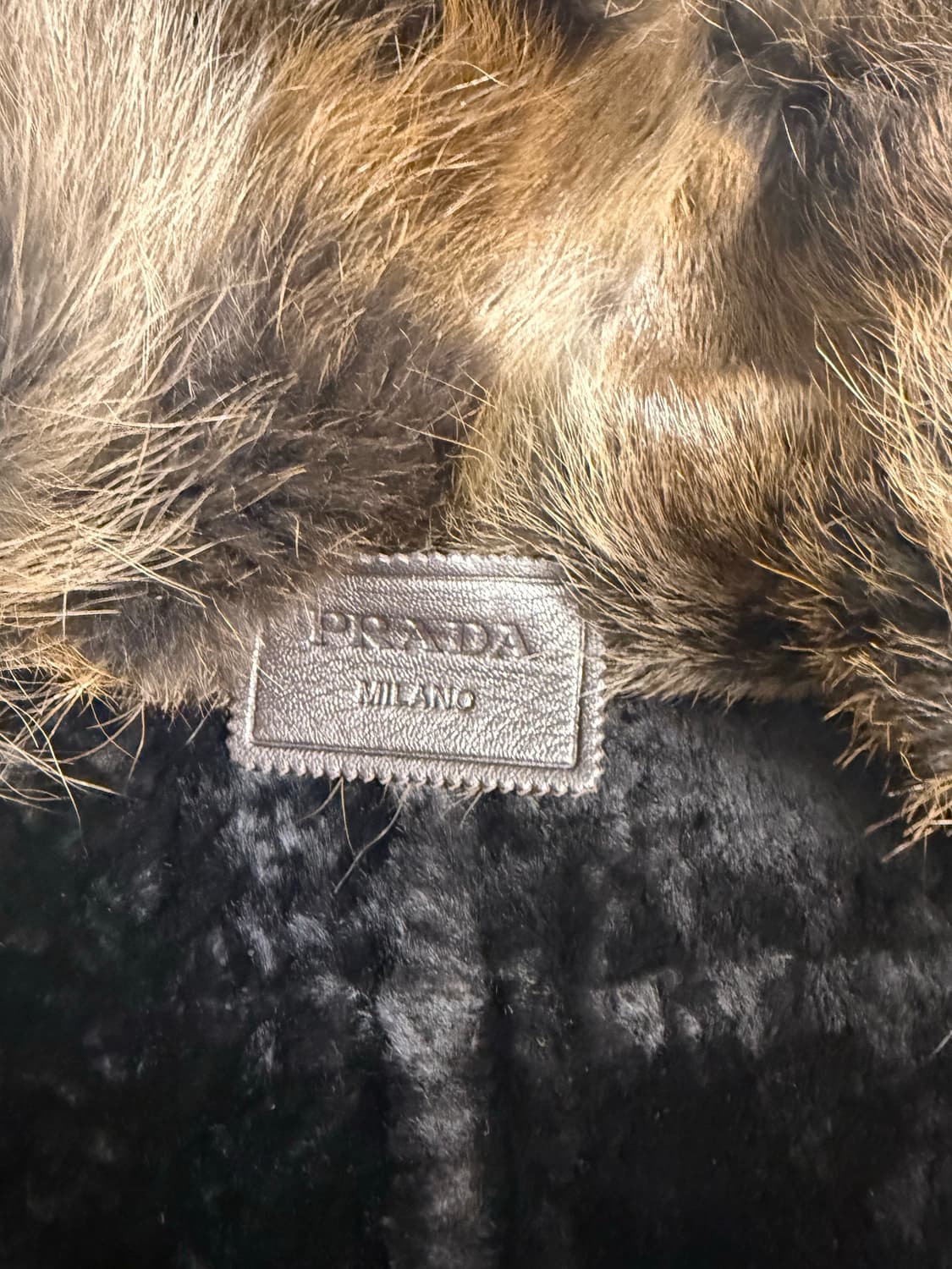 프라다(Prada) 코요테 모피 베스트 브라운 여성 40 상품이미지3