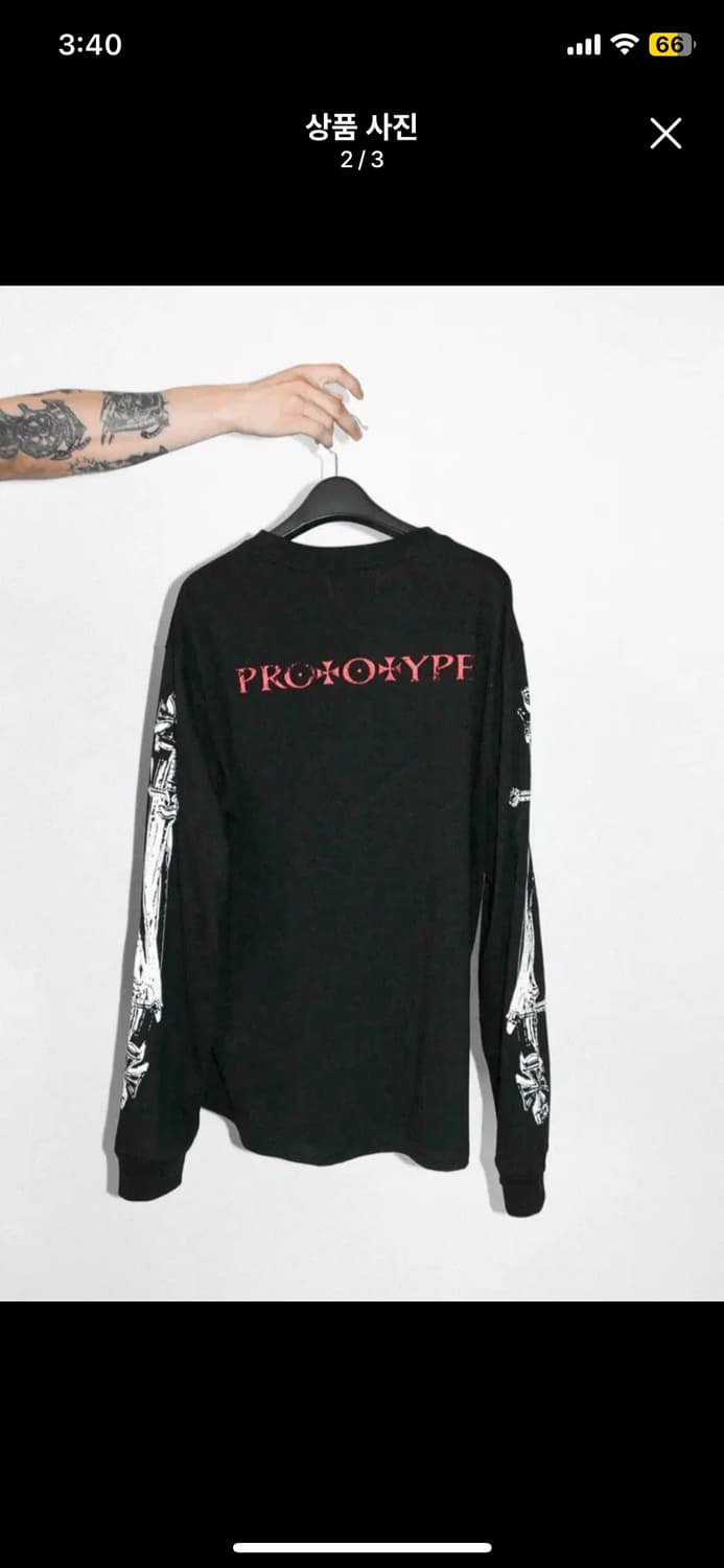 ETCE 크로스 스워드 롱슬리브 L CROSS SWORD L/S TEE 상품이미지2