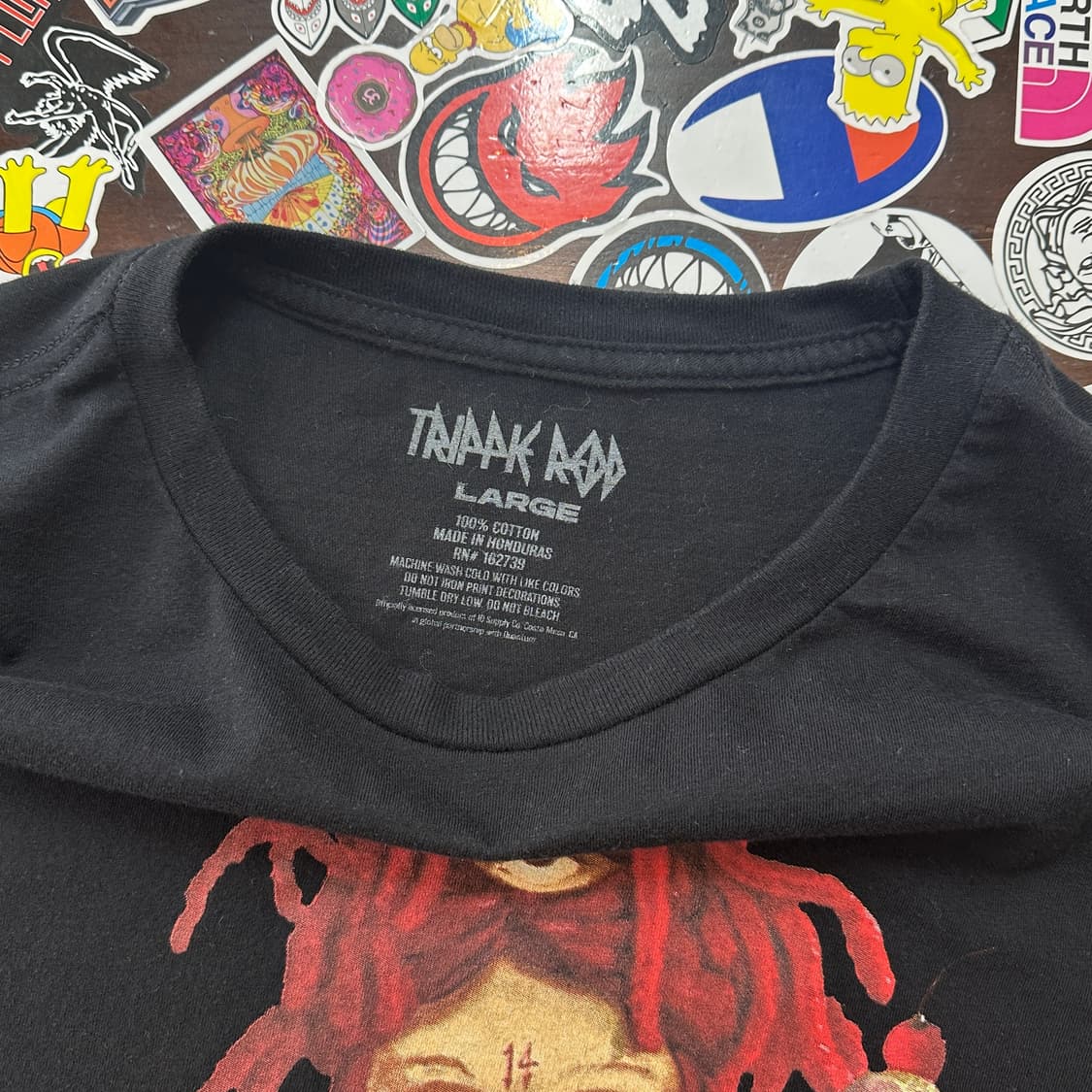 트리피 레드 롱슬리브 티셔츠 L 상품이미지7