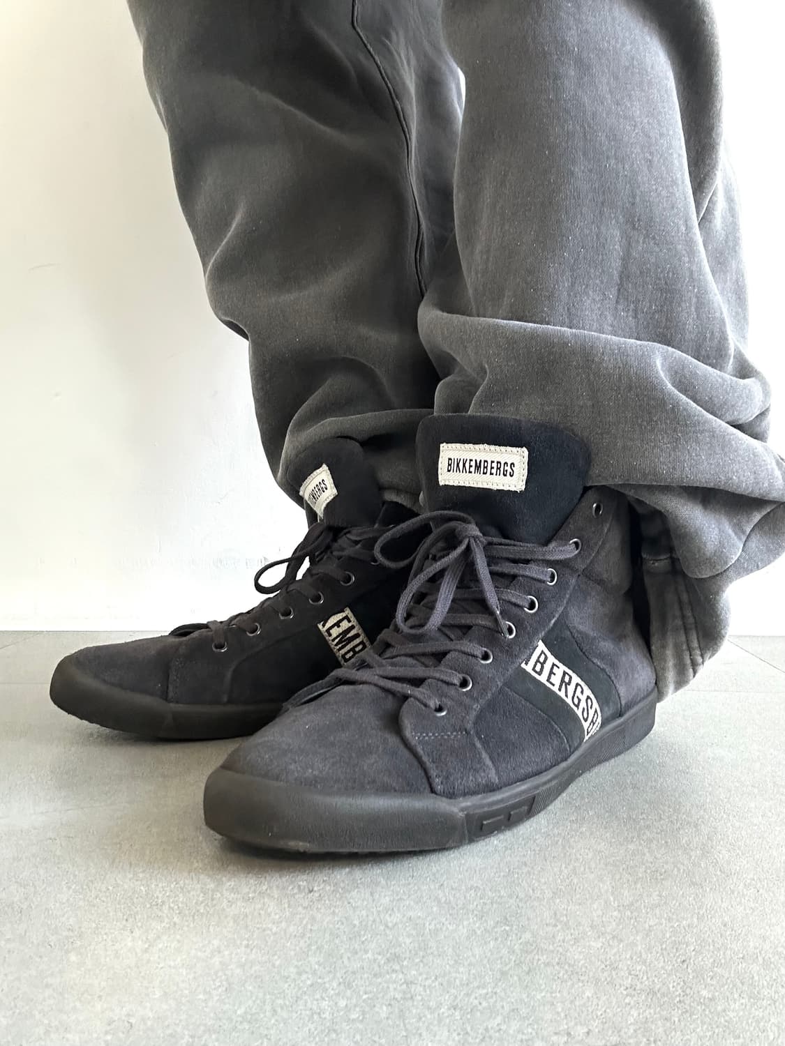 비켐버그 스웨이드 레더 하이탑 스니커즈 상품이미지2