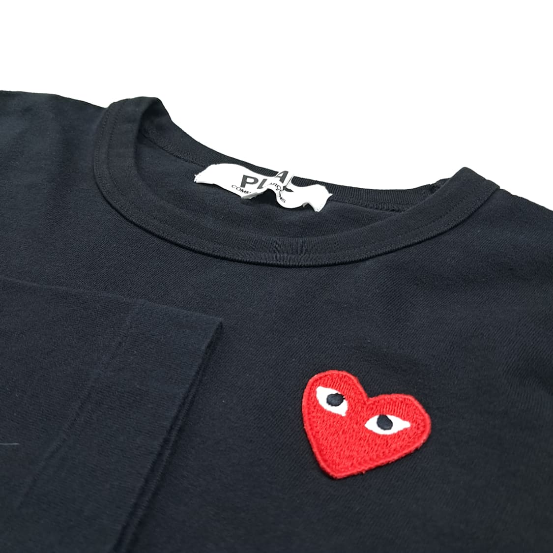 CL788 S 꼼데가르송 일본판 레드하트 블랙 티셔츠 상품이미지4