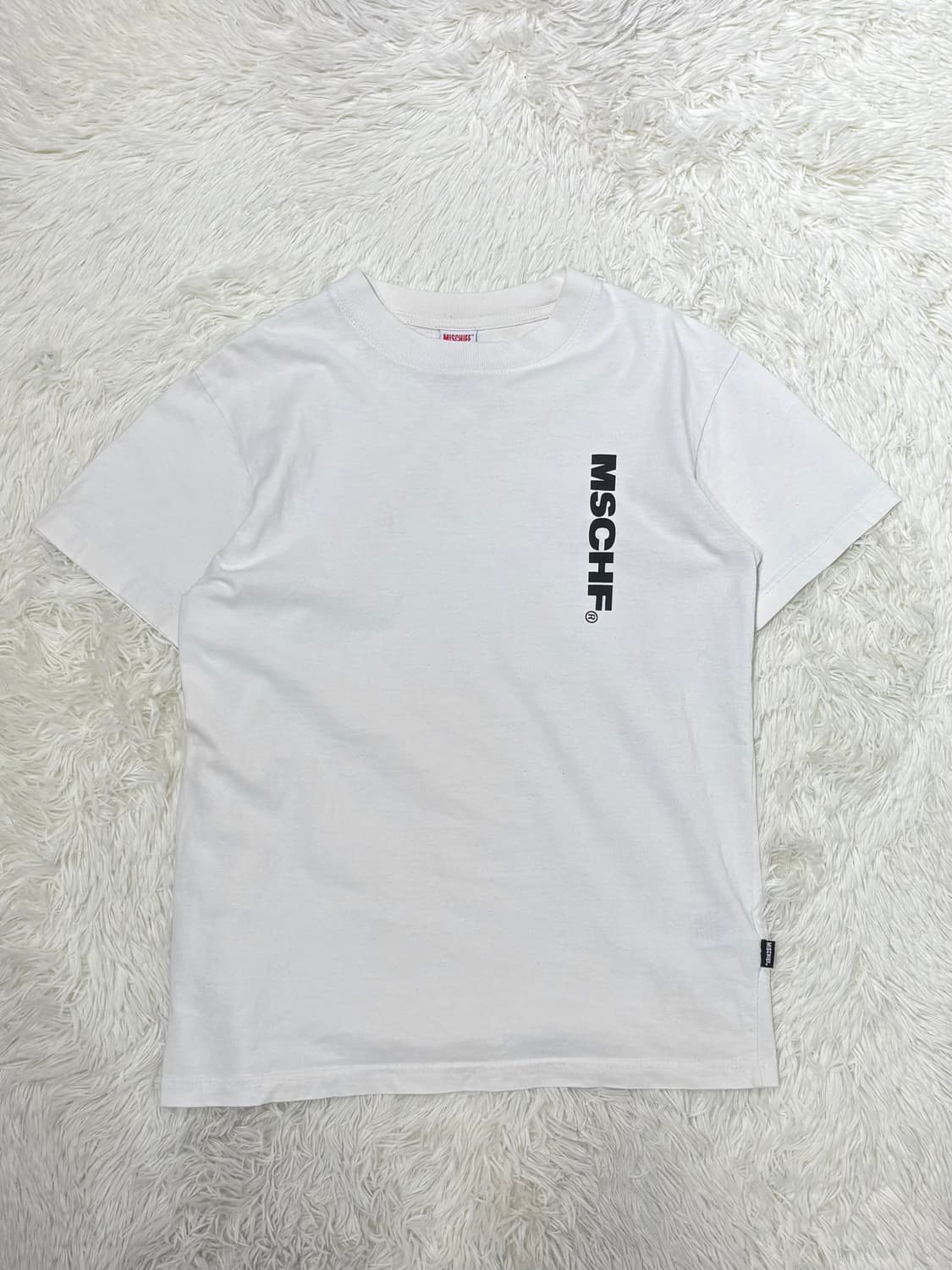 미스치프 스펠로고 화이트 반팔 상품이미지3