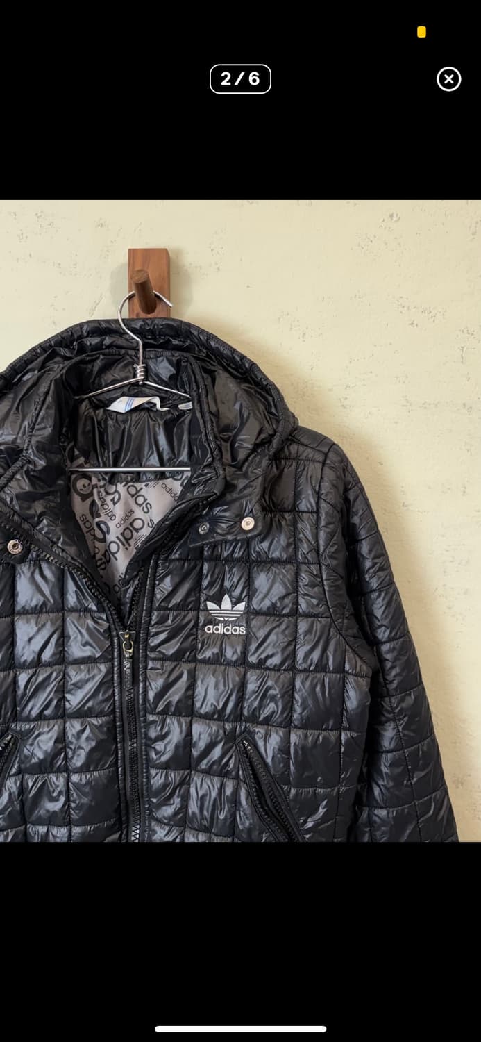 아디다스 경량패딩 빈티지 퀄티드 숏점퍼 상품이미지2