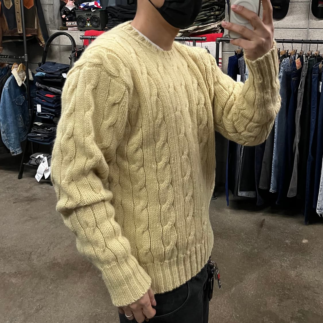 90s 폴로 헤비 울 니트 (105-110) 상품이미지2