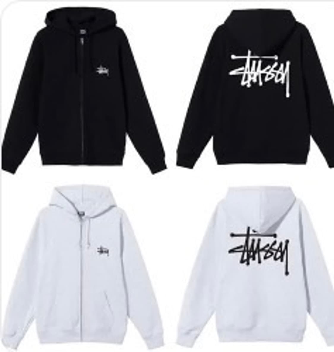 스투시 후드집업 블랙 s 상품이미지1