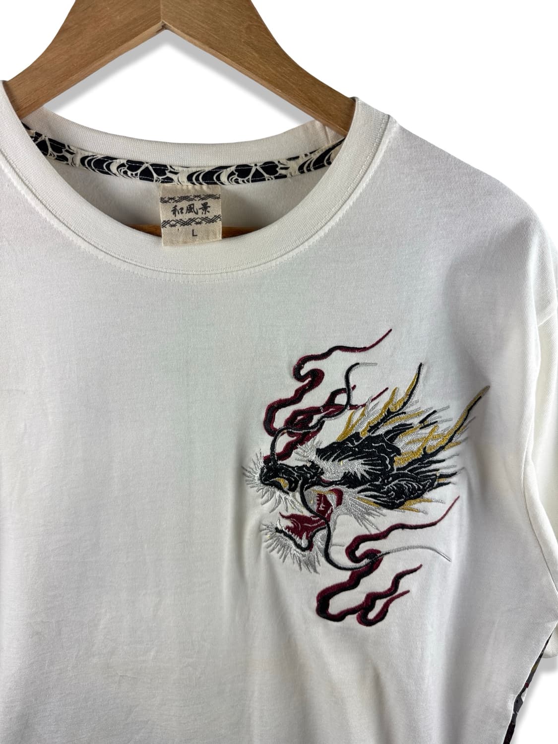 JPN 오리엔탈 드래곤 백프린팅 티셔츠2485 상품이미지3