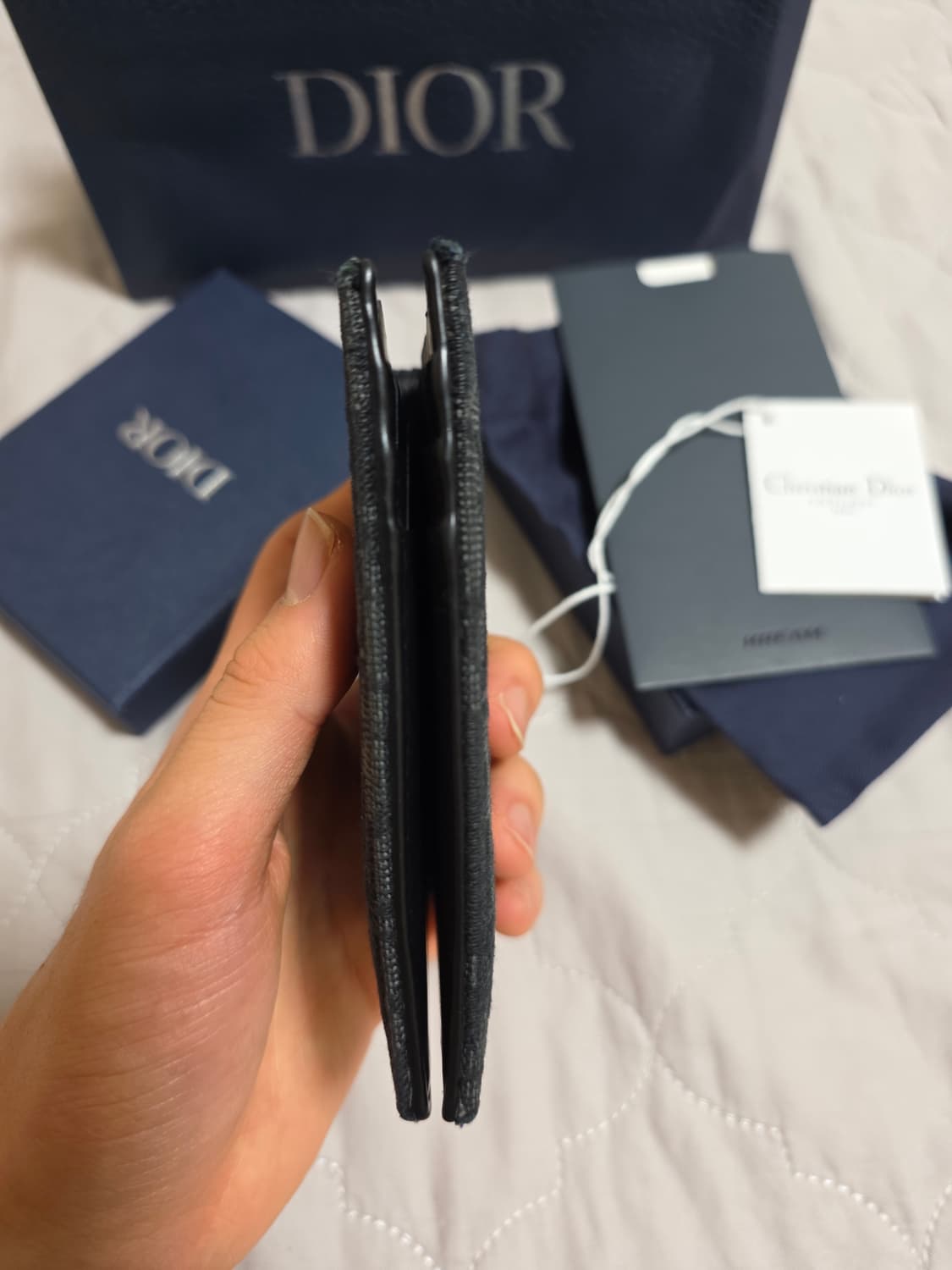 [풀구성]디올 오블리크 오거나이저형 카드지갑 블랙 상품이미지4