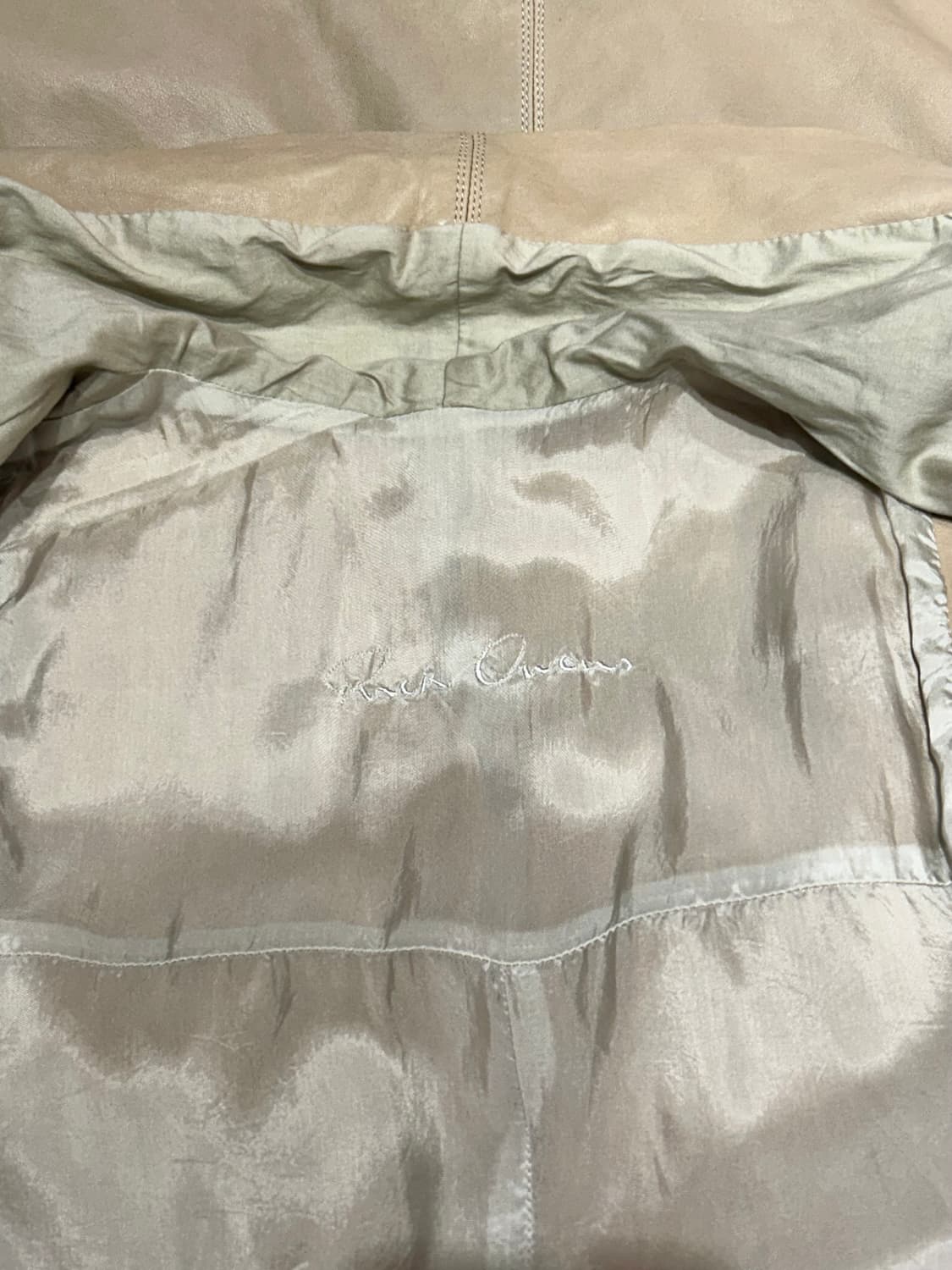 Rick Owens vest 릭오웬스 하이넥 비대칭 집업 베스트 상품이미지3