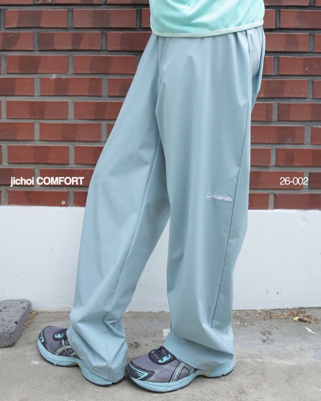 지초이 컴포트 26-002 NYLON PANTS (DUSTY JADE) 상품이미지1