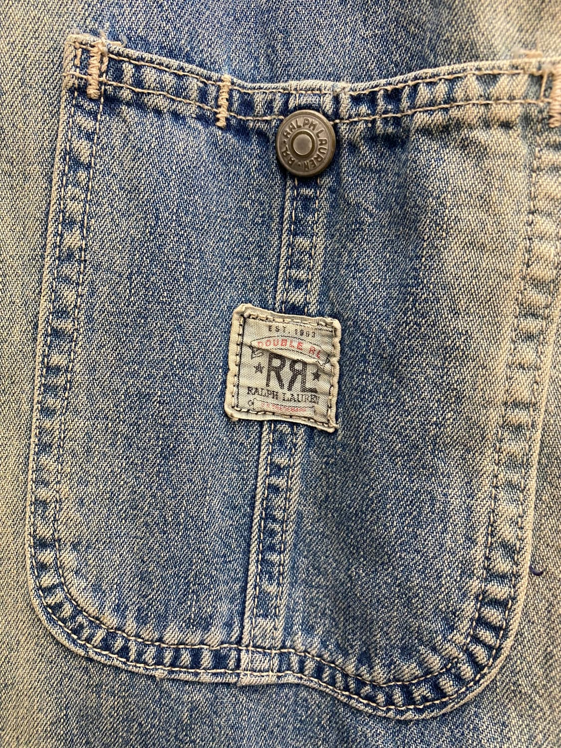 [S] 90s RRL 더블알엘 랄프로렌 페이디드 데님 초어자켓 상품이미지4