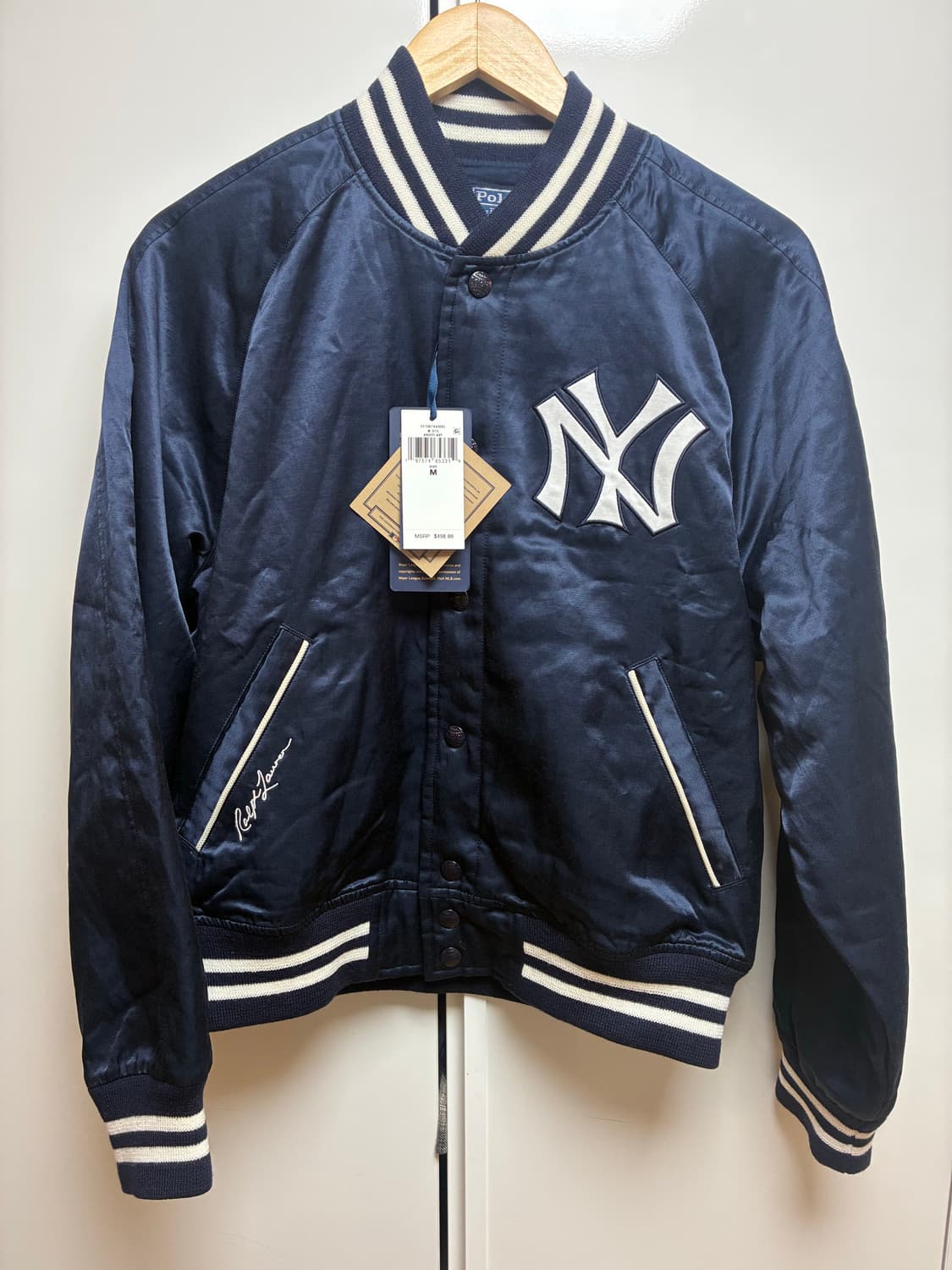 폴로 랄프로렌 양키스 새틴 바시티 M 상품이미지1