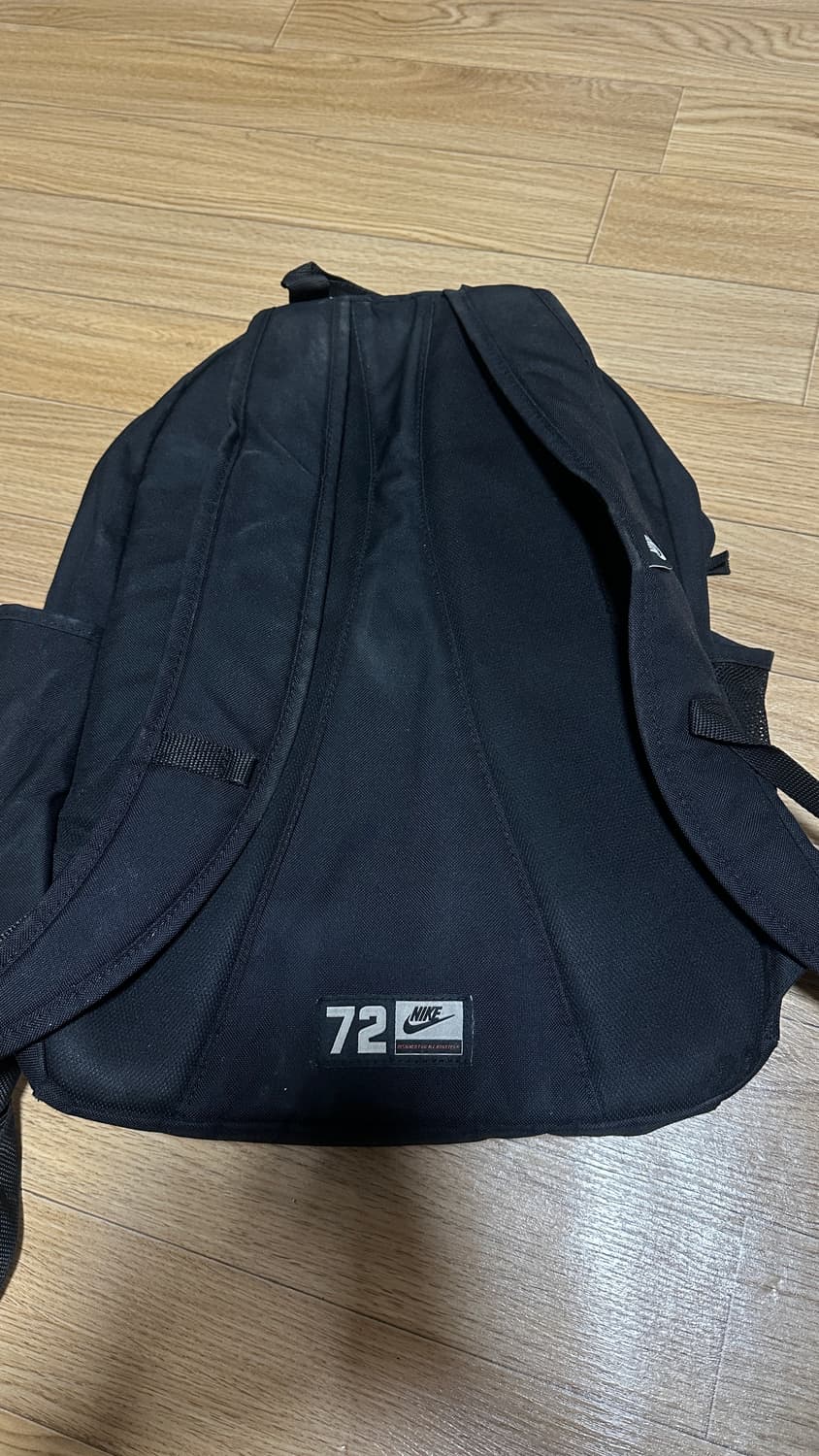 나이키 헤이워드 스트링 빅로고 백팩 블랙 상품이미지4